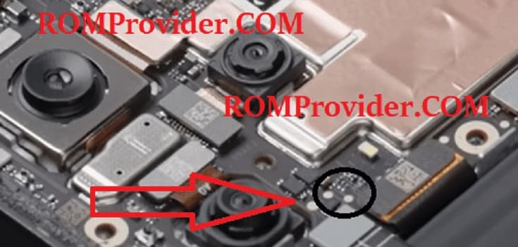 Redmi Note 12 Turbo: Test Point для EDL 9008 — схема расположения Test Point