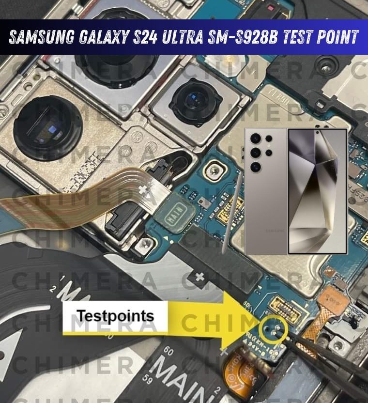Samsung Galaxy S24 Ultra (SM-S928B): Test Point и диагностика EDL 9008 — схема расположения Test Point