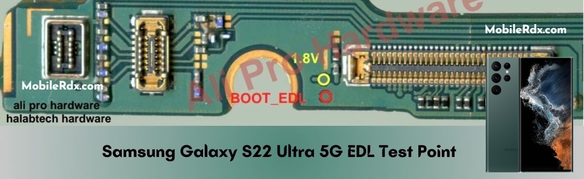 Samsung Galaxy S22 Ultra 5G (SM-S908U): Test Point и диагностика EDL 9008 — схема расположения Test Point
