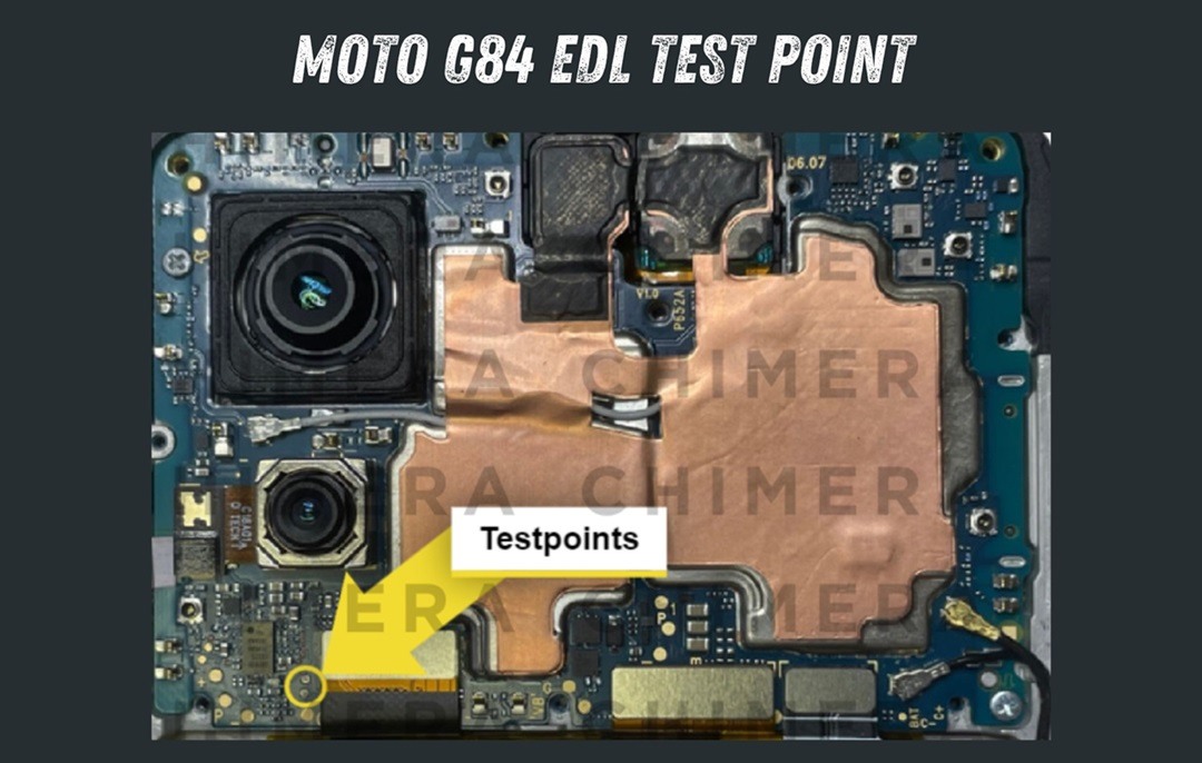 Motorola Moto G84 5G: Test Point и проверка EDL 9008 — схема расположения Test Point