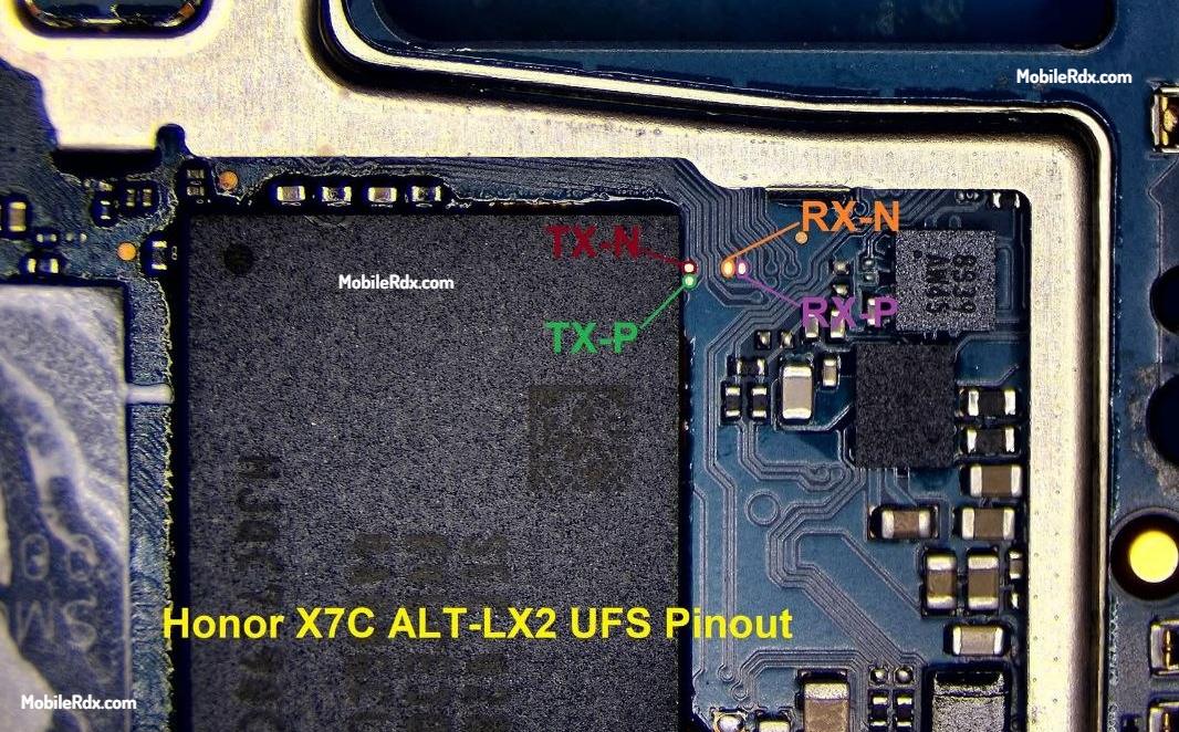 HONOR X7c (ALT-LX1 / ALT-LX2) — схема UFS ISP