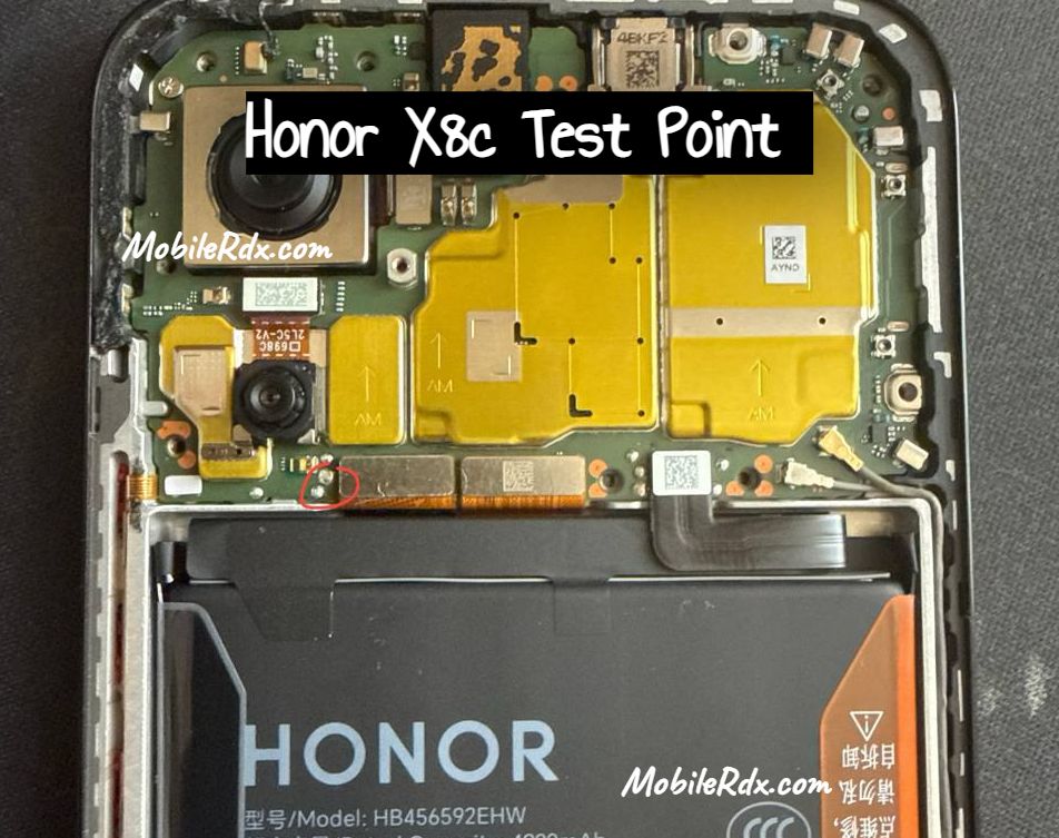 HONOR X8c — схема Test Point