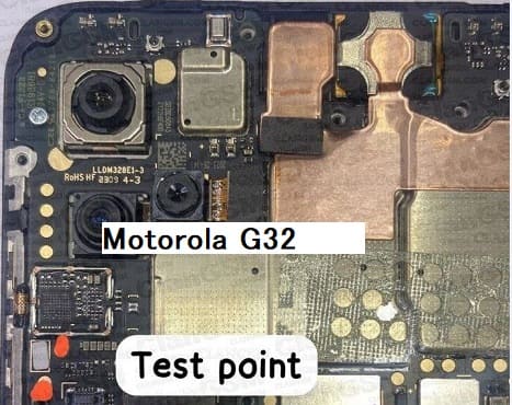 Motorola Moto G32 — схема Test Point