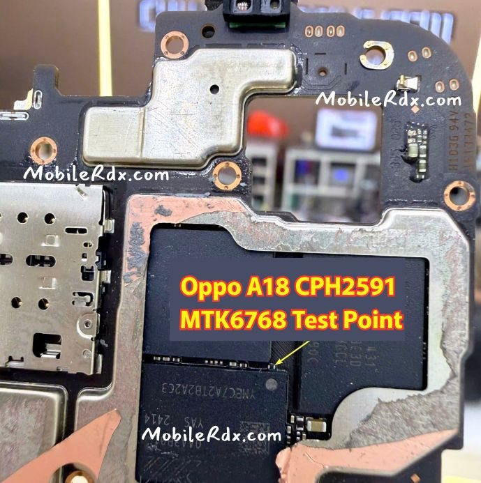 OPPO A18 (CPH2591) — схема Test Point