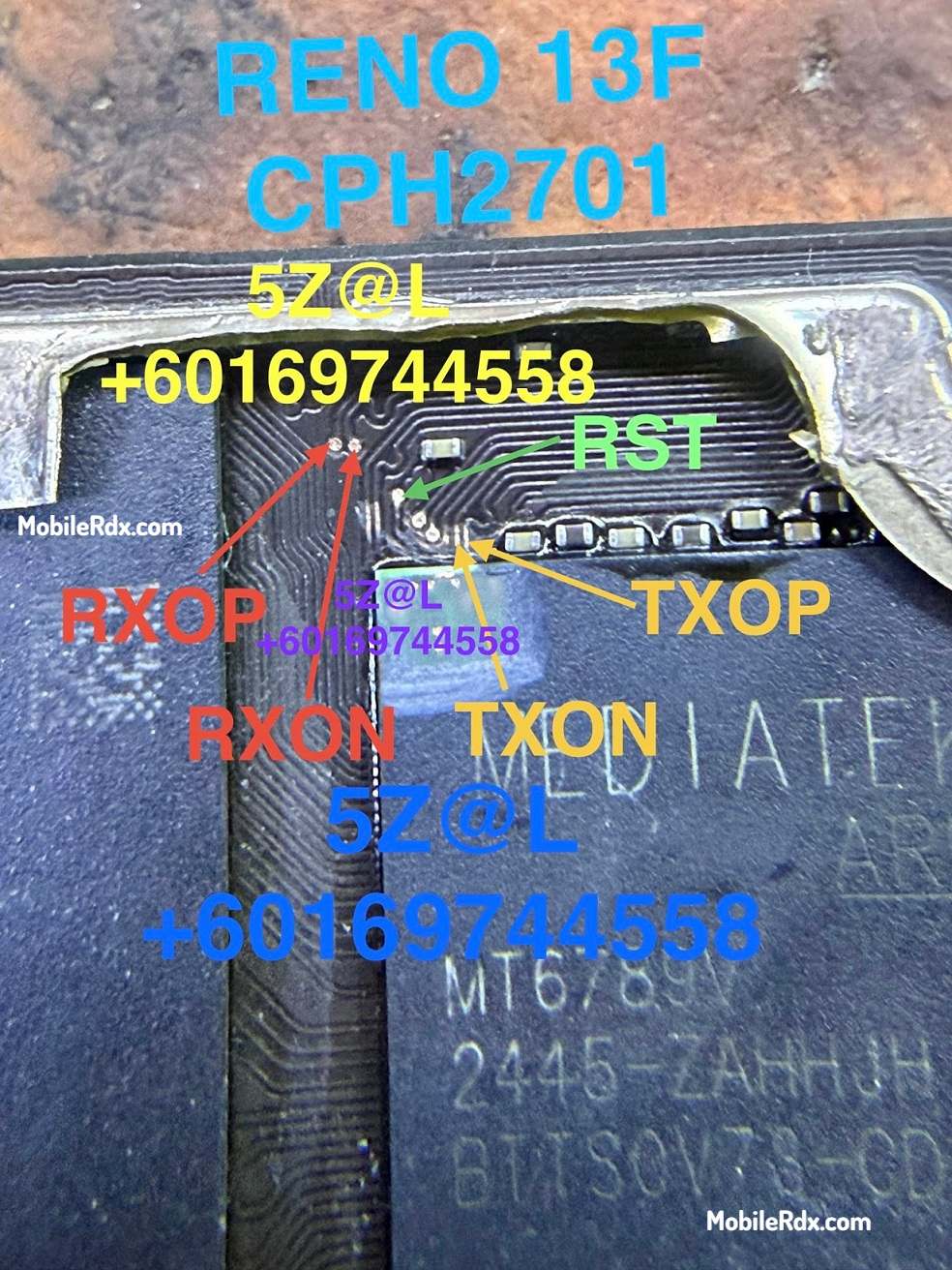 OPPO Reno13 F 4G (CPH2701) — схема UFS ISP