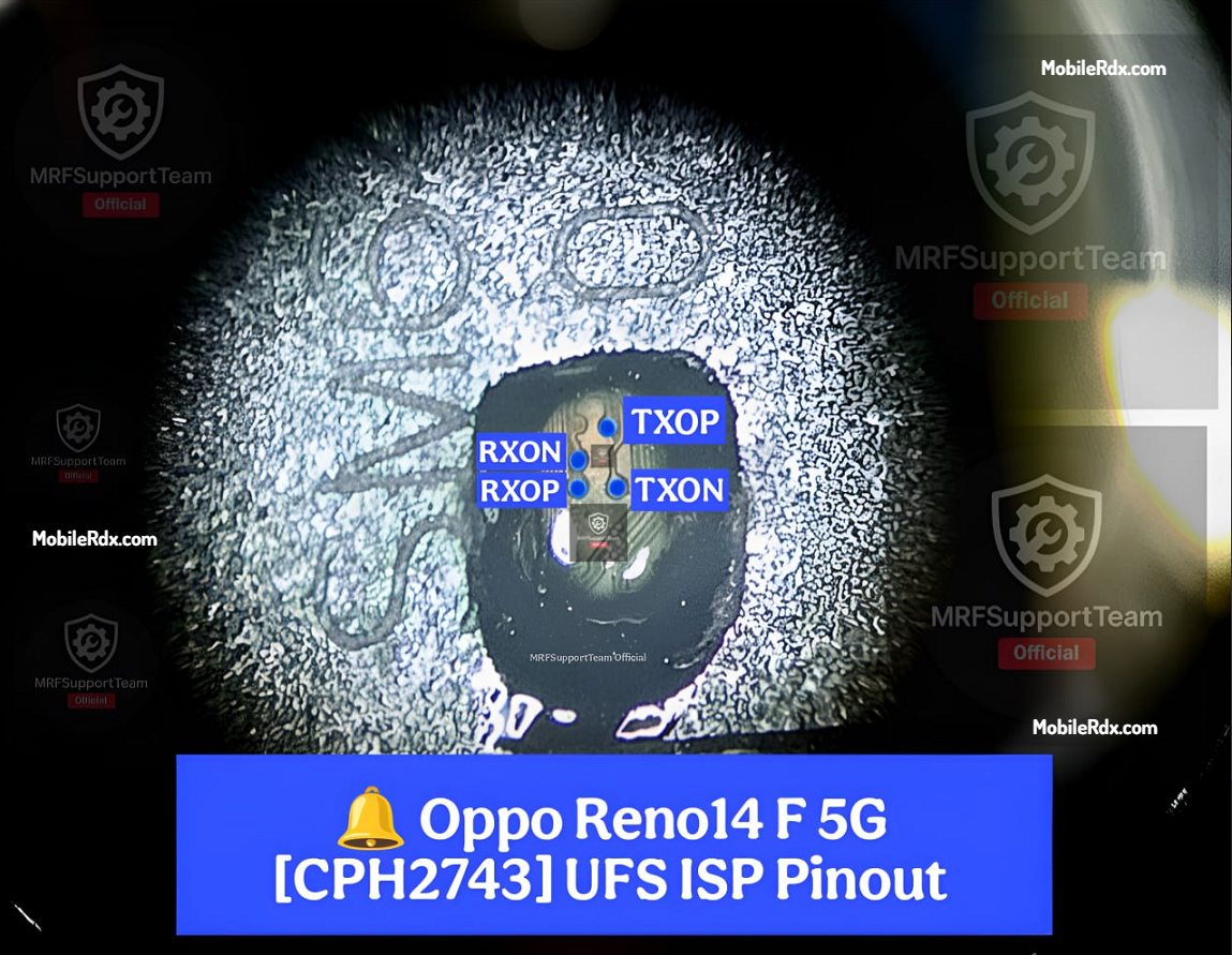 OPPO Reno14 F 5G (CPH2743) — схема UFS ISP
