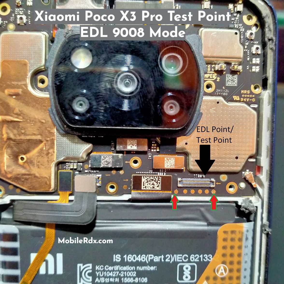 POCO X3 Pro — схема Test Point
