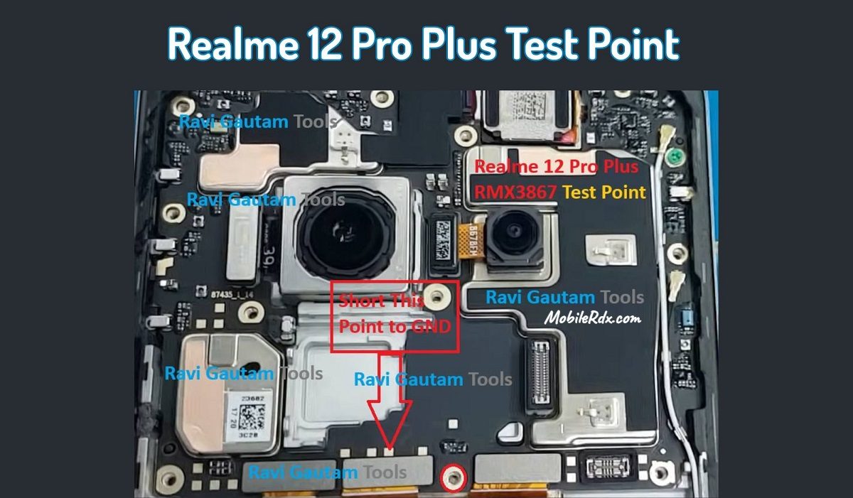 realme 12 Pro+ 5G — схема Test Point