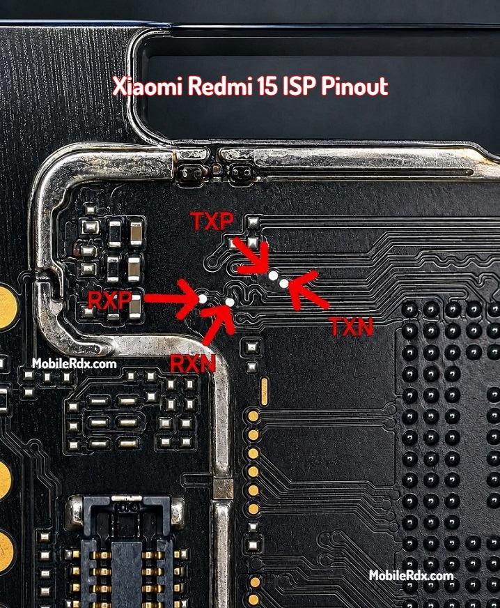 Redmi 15 (4G) — схема UFS ISP