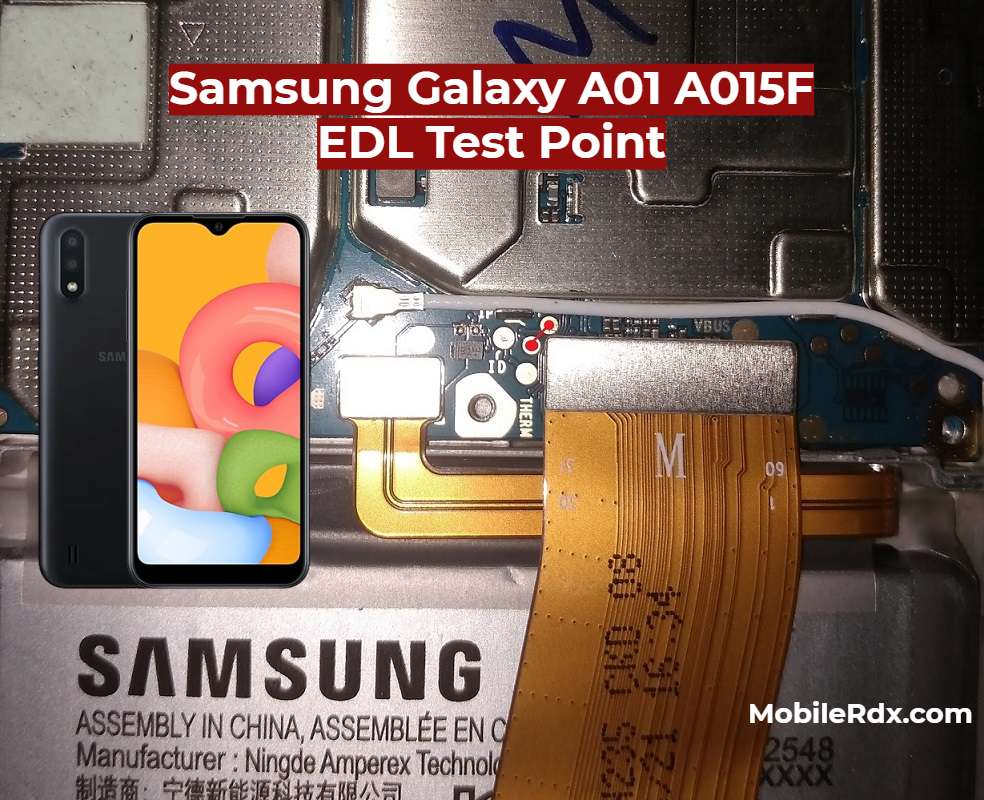 Samsung Galaxy A01 (SM-A015F) — схема Test Point