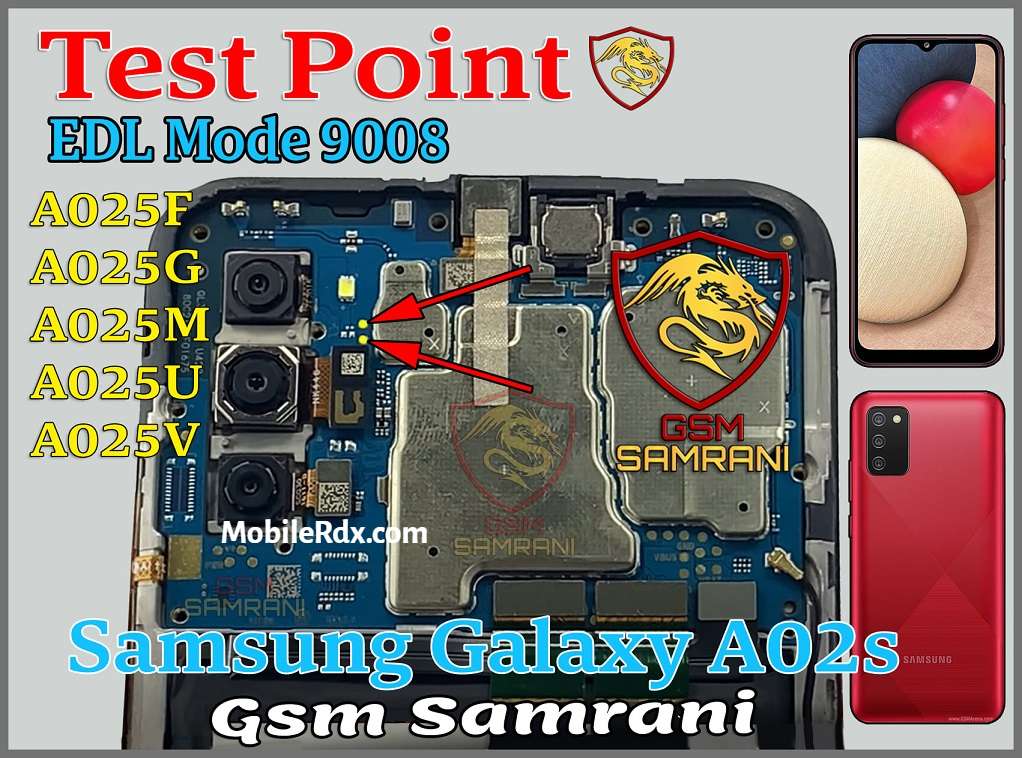 Samsung Galaxy A02s (SM-A025F) — схема Test Point