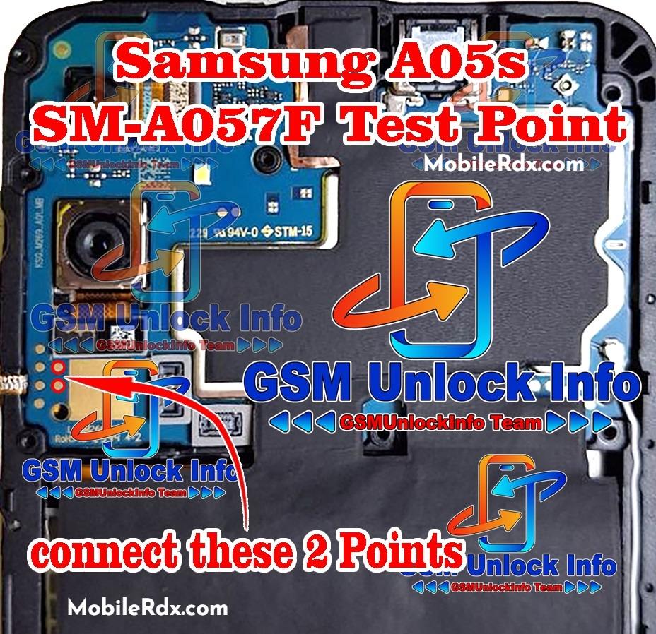Samsung Galaxy A05s (SM-A057F) — схема Test Point