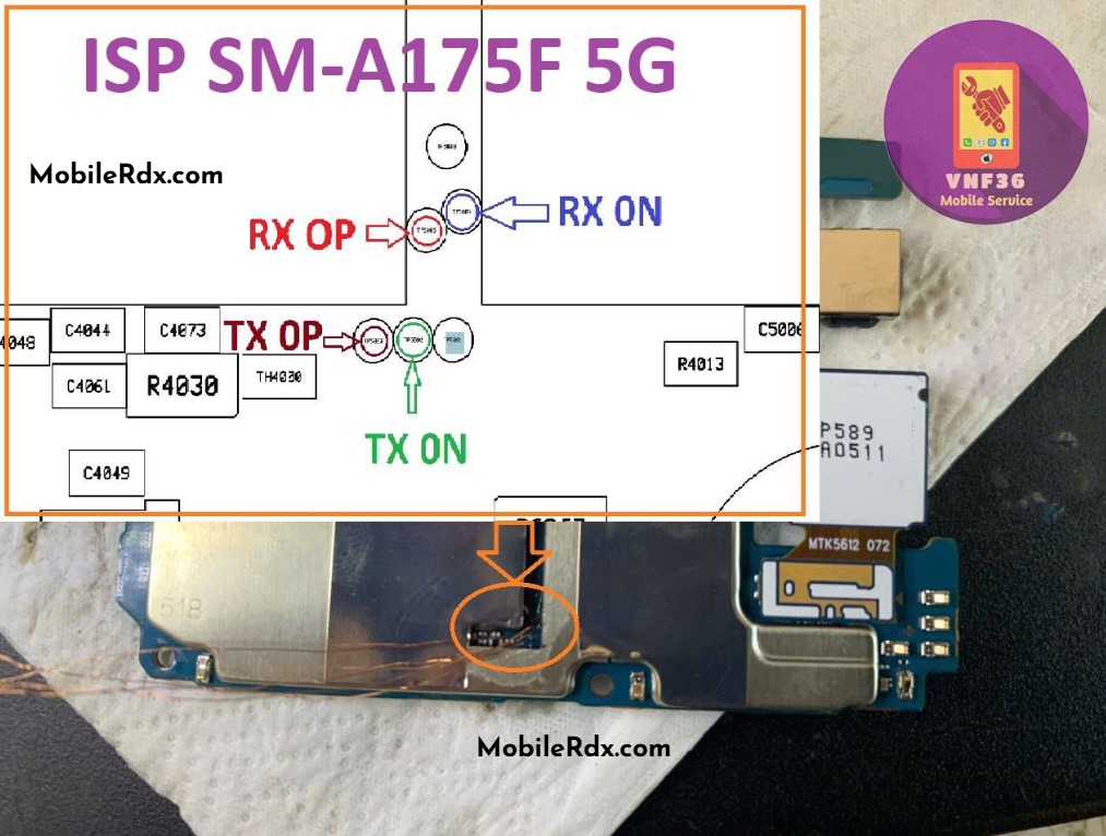 Samsung Galaxy A17 4G (SM-A175F) — схема UFS ISP