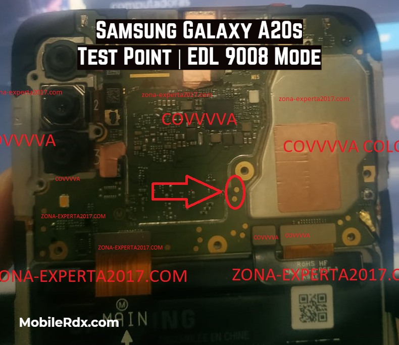 Samsung Galaxy A20s (SM-A207F) — схема Test Point