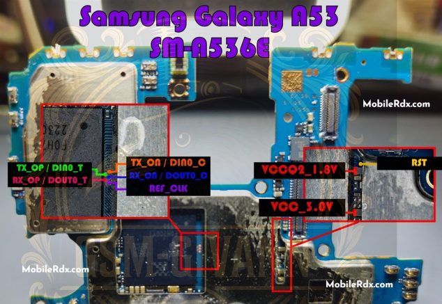 Samsung Galaxy A53 5G (SM-A536E) — схема UFS ISP