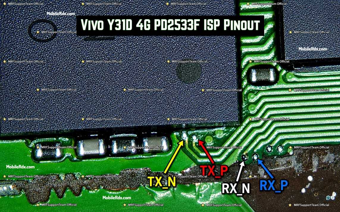 vivo Y31d 4G (PD2533F) — схема UFS ISP