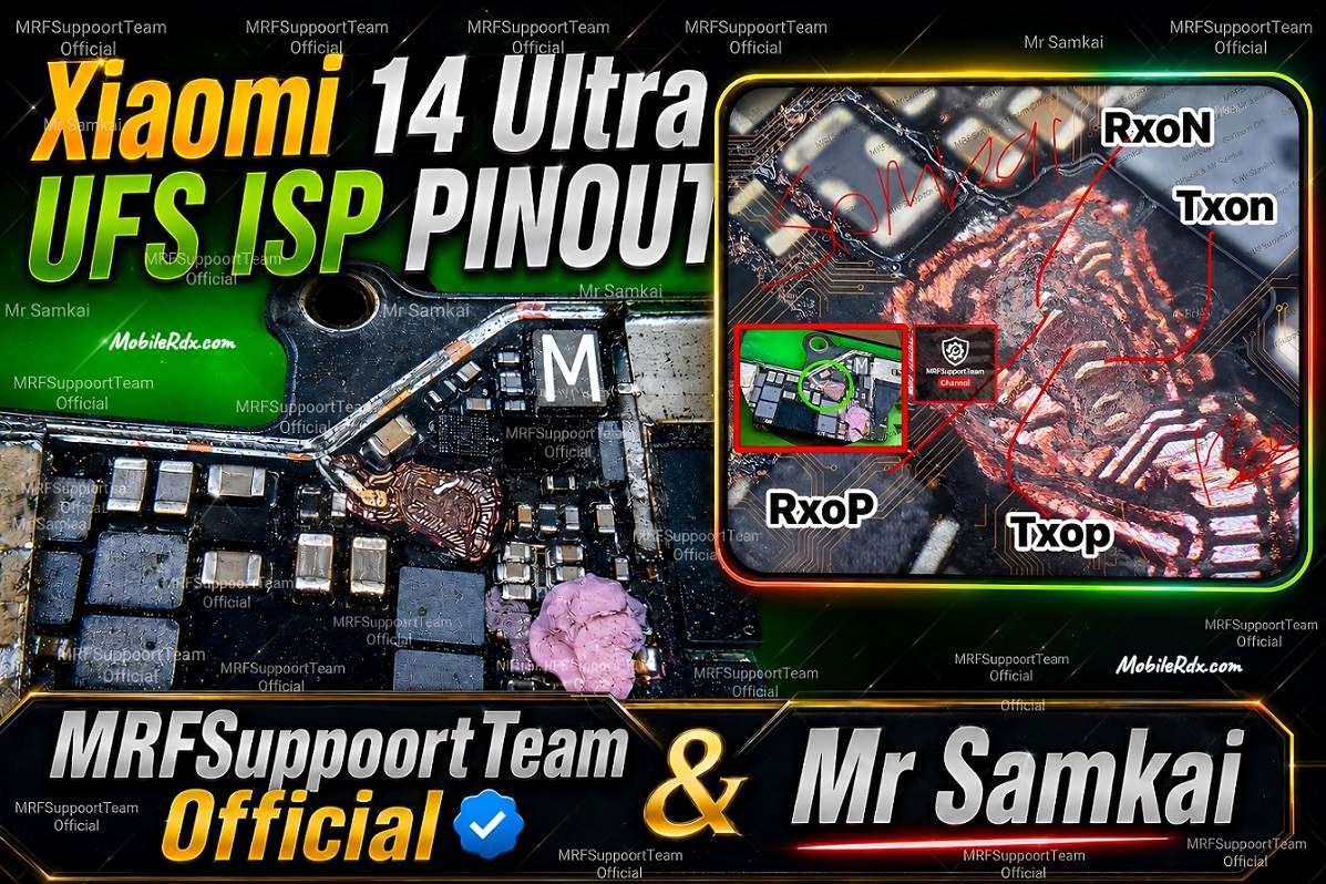 Xiaomi 14 Ultra (aurora) — схема UFS ISP