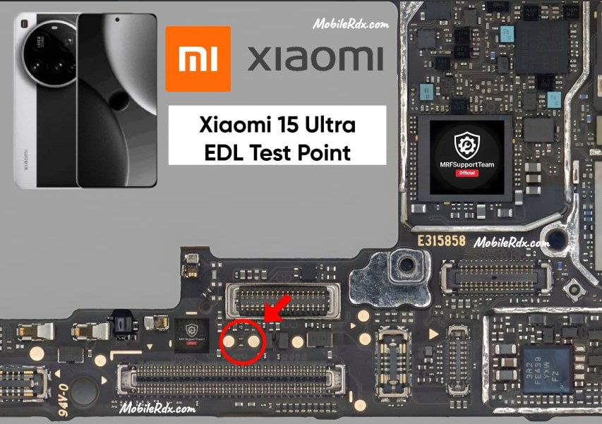 Xiaomi 15 Ultra — схема Test Point