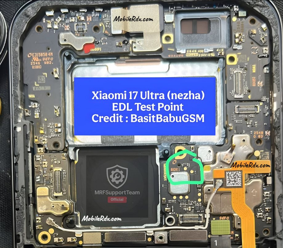 Xiaomi 17 Ultra (nezha) — схема Test Point